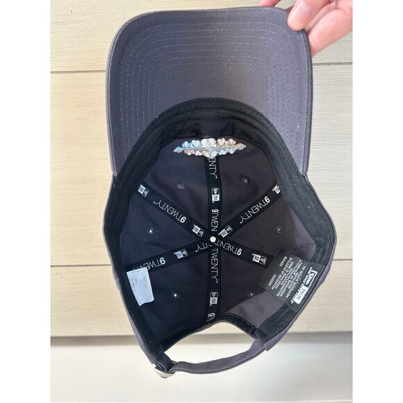 Navy Blue Baseball Cap Embroidered Heart Design Unisex Hat - Picture 4 of 5